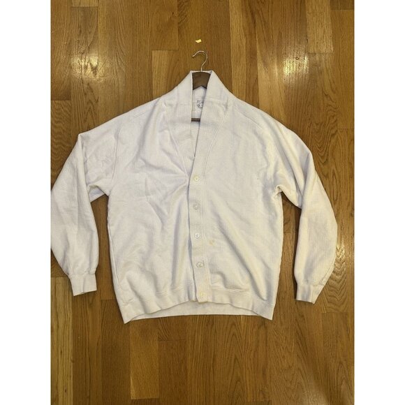 L&W Off-White Cardigan Size XL – Soft Knit Button Front Cozy Layer Timeless Clas - Picture 2 of 7